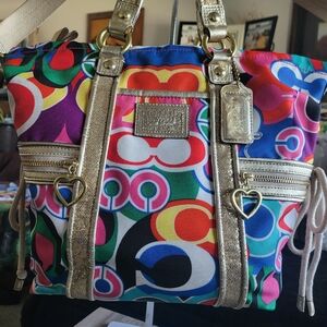 Coach Gold with Color Bursts